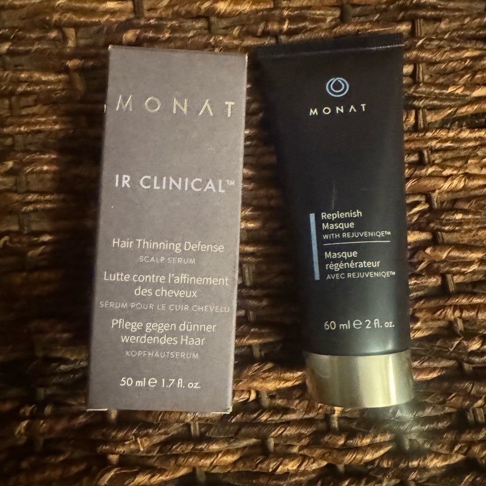 🆕 MONAT IR Clinical™ Hair Thinning Defense Serum and Replenish Masque (2 items)